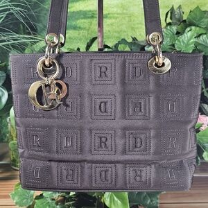 Dark BROWN Beautiful Canvas-Nylon bag purse